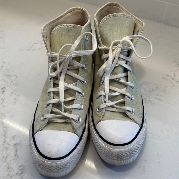 Converse High-Tops in Sage Green - Picture 2 of 10